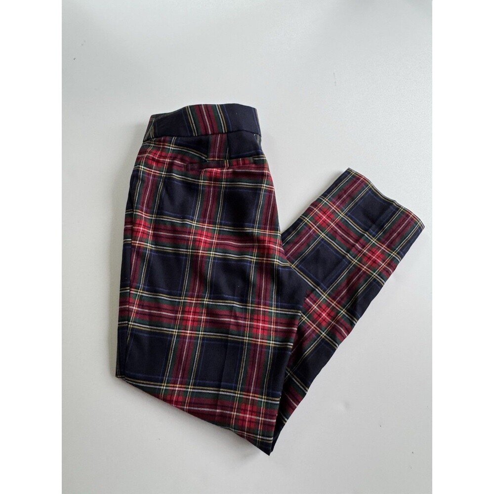 Talbots Hampshire Ankle Multicolor Plaid Office Dress Pants Women’s Size 6